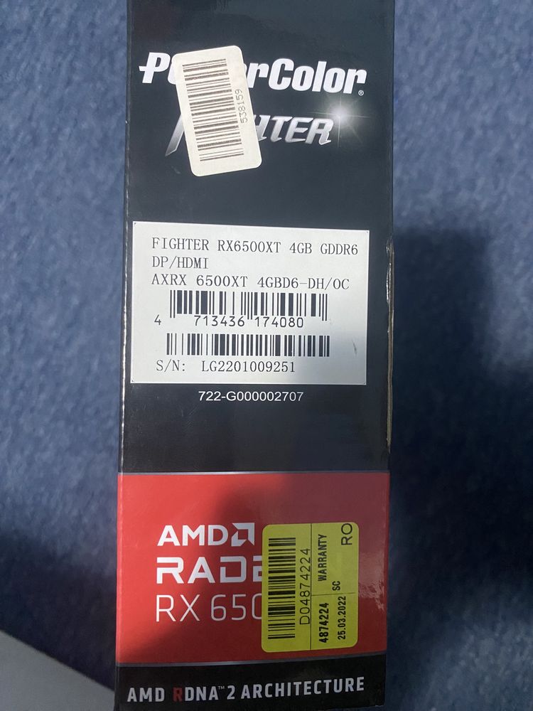 Placa video PowerColor Amd Radeon Rx6500XT