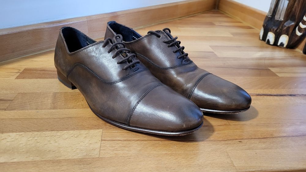 Pantofi piele Zara oxford