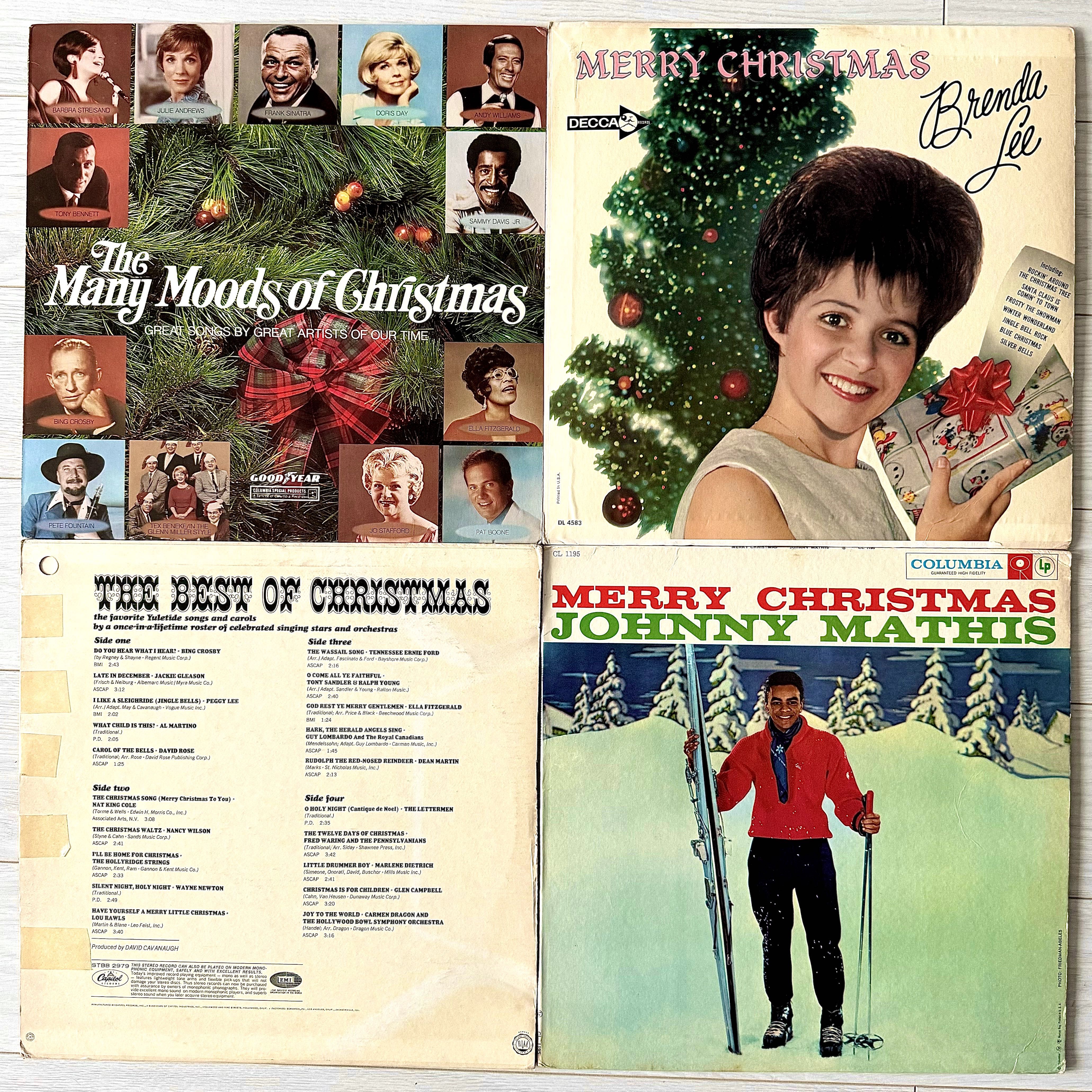 Lot 4 discuri vinil / vinyl cu muzica pentru Crăciun, LP, presa US