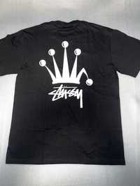 tricou stussy Crown negru, marime M