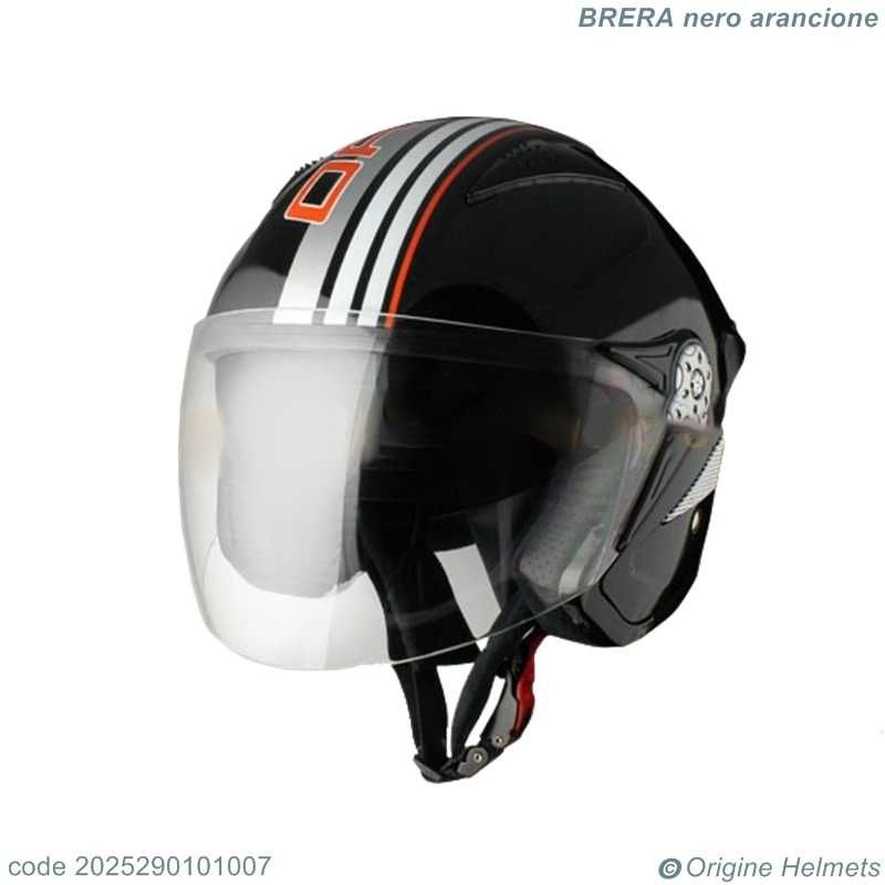 Каска Origine Falco Brera Gloss Gunmetal-Orange