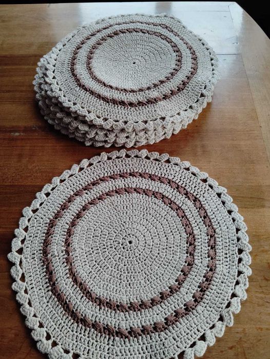 Suport farfurie croșetat handmade