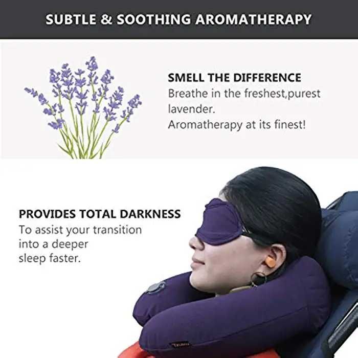 Izuku set pt calatorie perna gonflabila gat  somn odihnitor relaxant