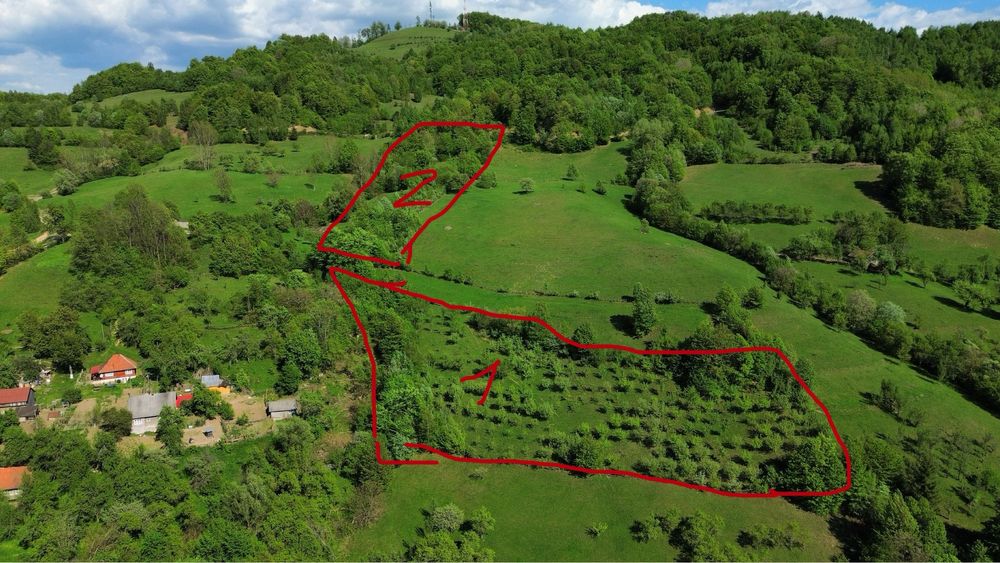 Vand teren cu livada Buces Vulcan