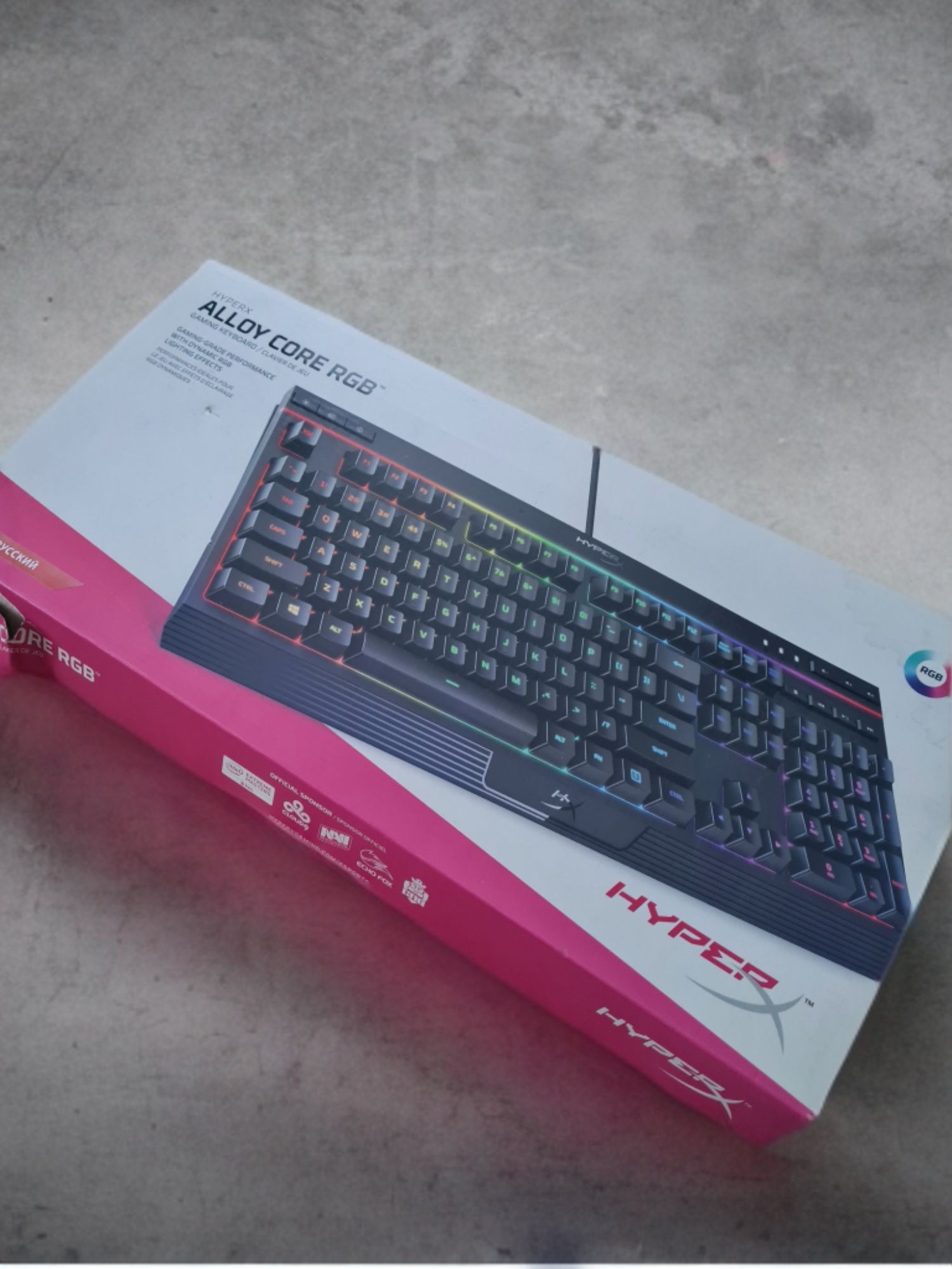 Клавиатура hyperx alloy core rgb