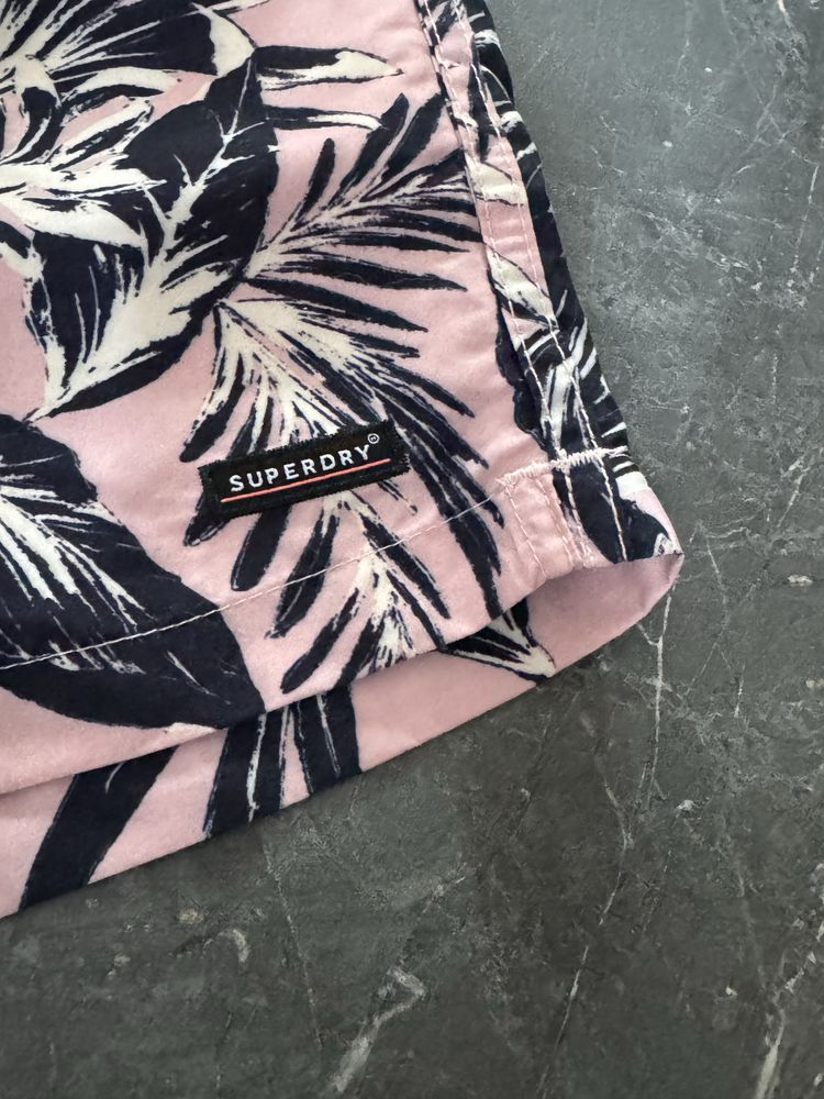 SuperDry,pantaloni de baie pt.bărbați,măr.M