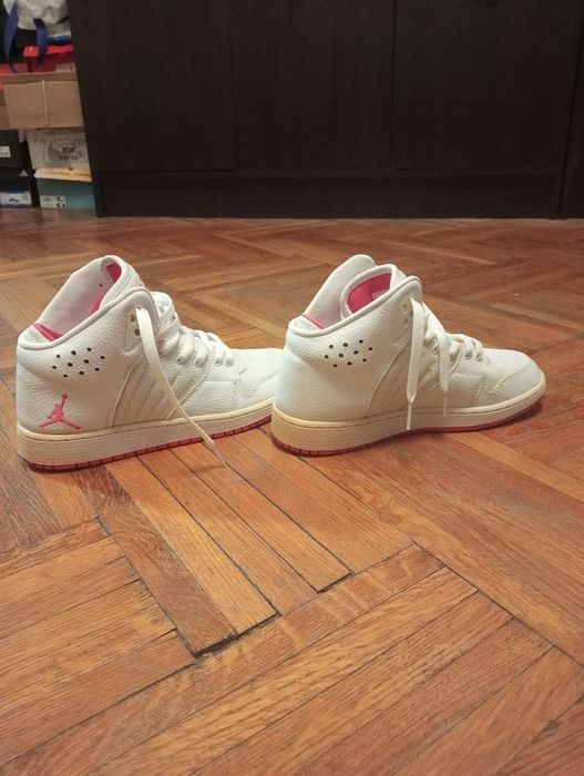 Jordan 1 Flight 4 Pink White Dama