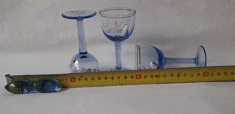 Set 6 pahare cokteil cu sticla decantor