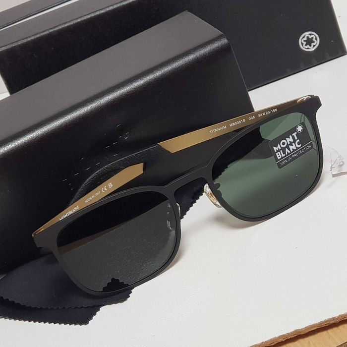 Ochelari de soare MontBlanc rama titanium UV, protectie