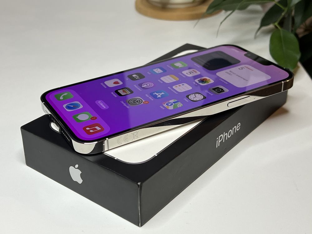 iPhone 13 Pro Max 128gb Silver 10/10 ca nou