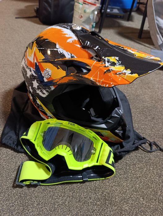 Casca moto + ochelari