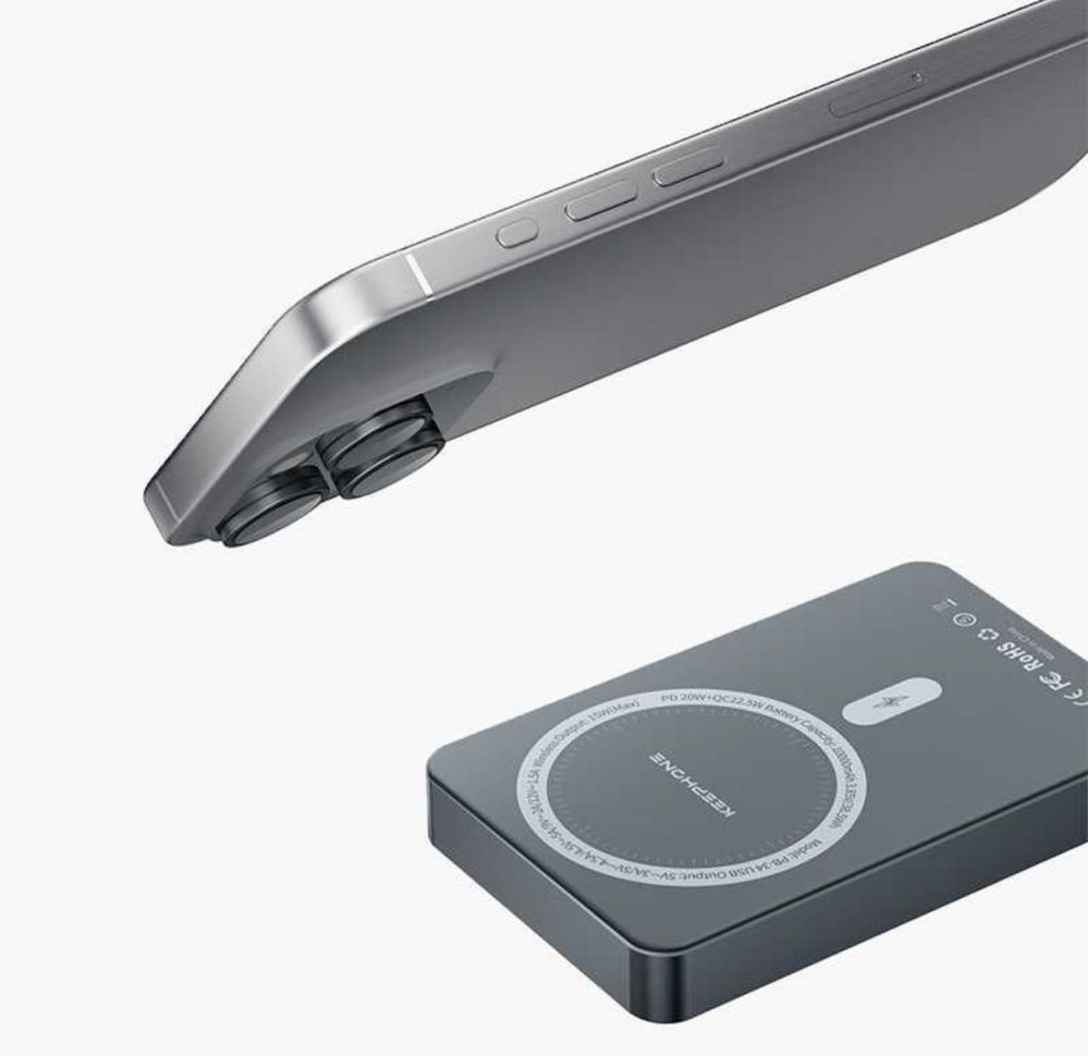 Keephone PB33/PB34 Ультра Тонкий 5000/10000mAh 20W Power Bank MagSafe