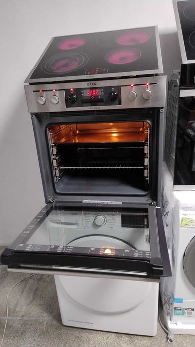 А+ Комплект Мултифункционална Фурна за вграждане + Плот AEG-AЕГ 74 л