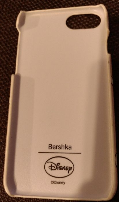 Husă IPhone 6/6s/7 Disney Bershka silicon roz pudră cu sclipici