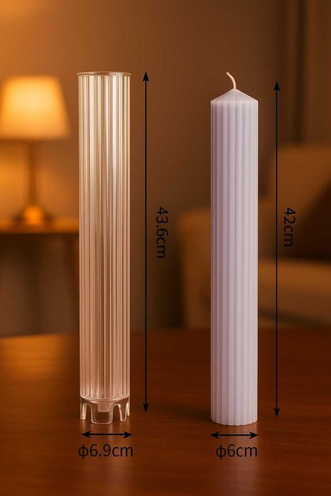 Matrita acril model deosebit pentru lumanari botez si cununie