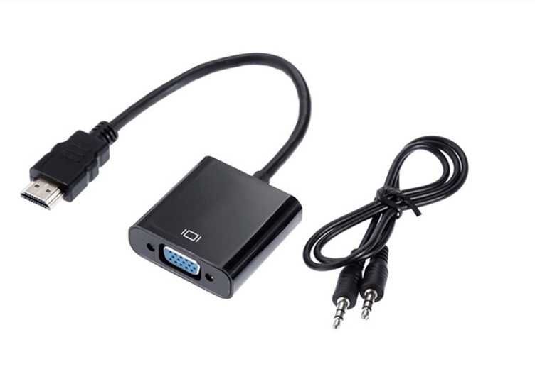 Adaptor Convertor VGA si Audio la HDMI si Audio Cablu VGA HDMI