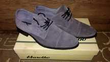 Pantofi Marelbo din piele intoarsa Gri Marime 23cm.