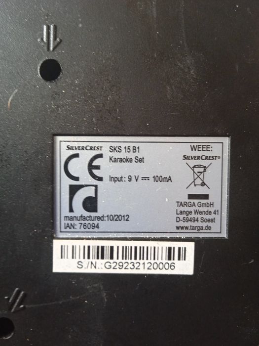 Vând urgent silvercrest sks 15 B1 karaoke