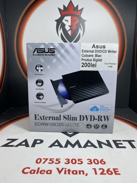 ZAP AMANET VITAN - Asus DVD/CD Writer - Sigilat