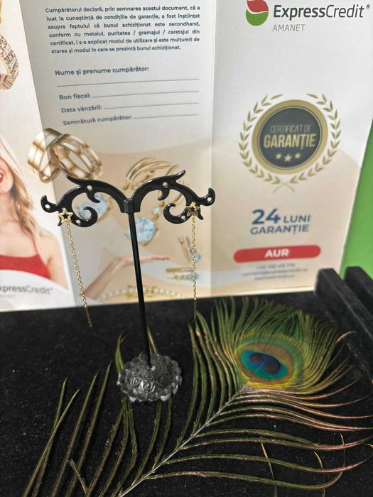 Cercei aur 14k 0.86g(B.59465.2-Tatarasi) Garantie 2 ani-344 lei