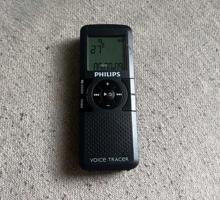 Reportofon Philips Voice Tracer LFH0602 cu microfon extern defect