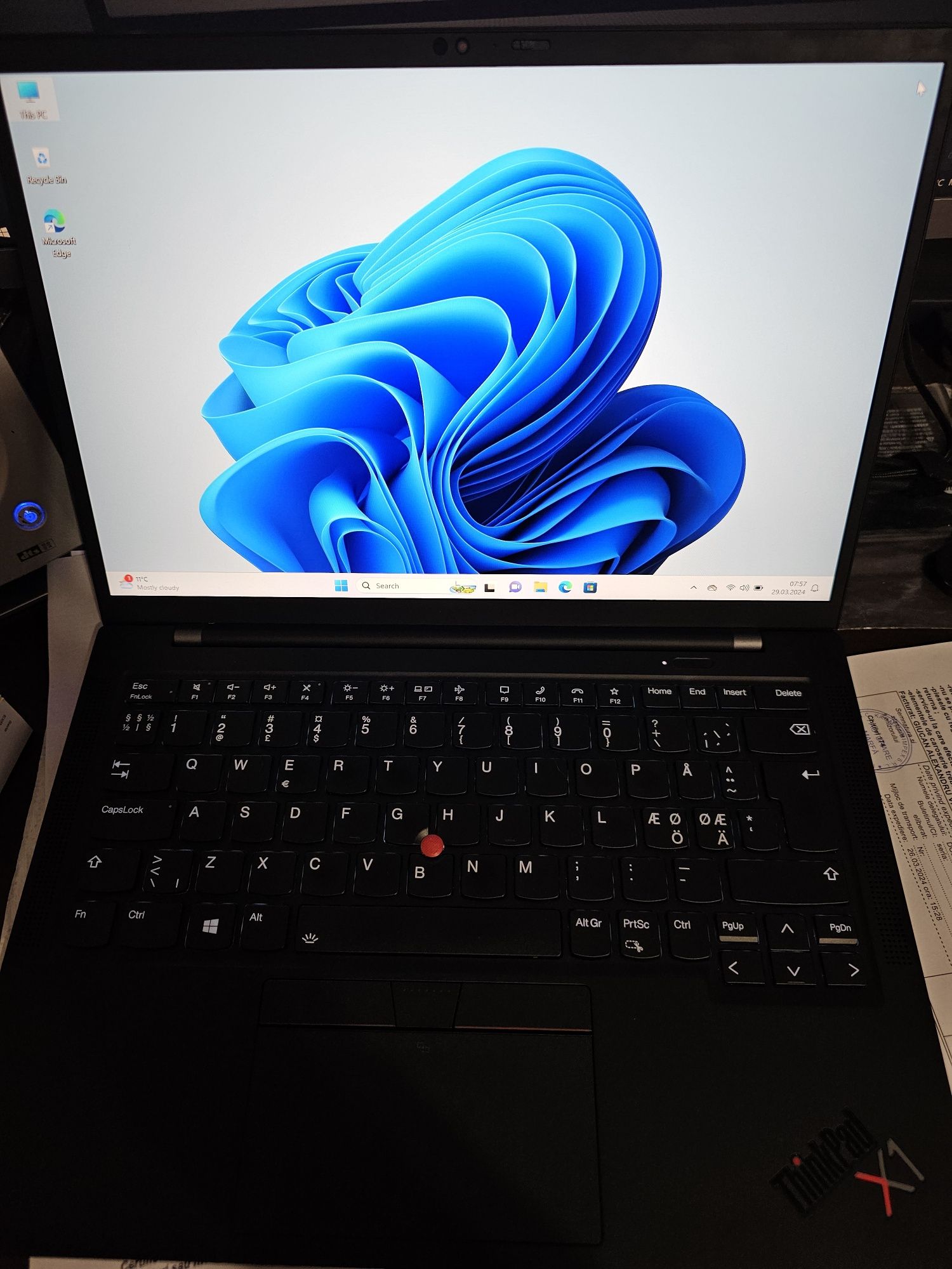 Laptop Lenovo X1 Carbon Gen 9 i5-1135G7 2.42GHz 16Gb DDR4 512Gb SSD