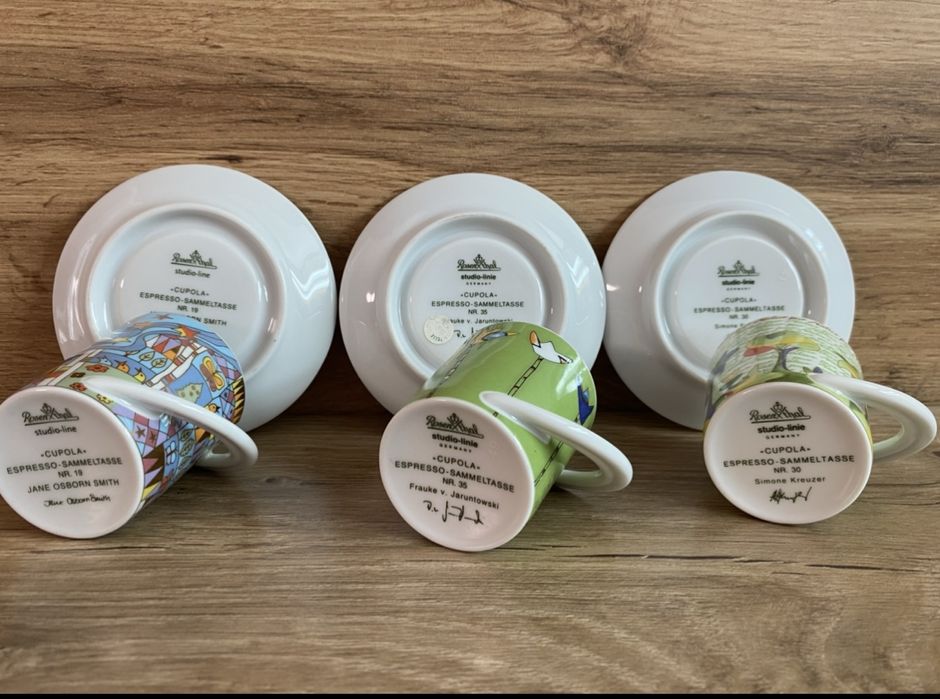 Винтидж колекционерски чаши за кафе -Rosenthal -Studio Espresso