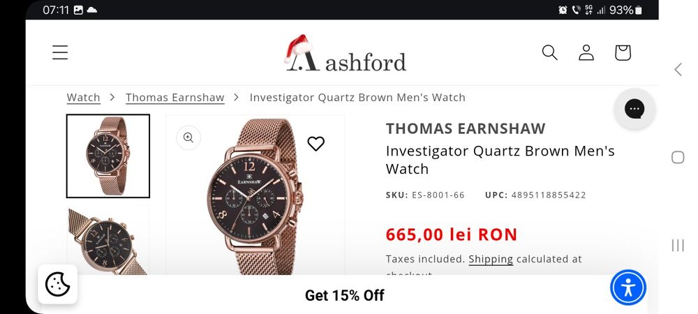 Ceas thomas earnshaw