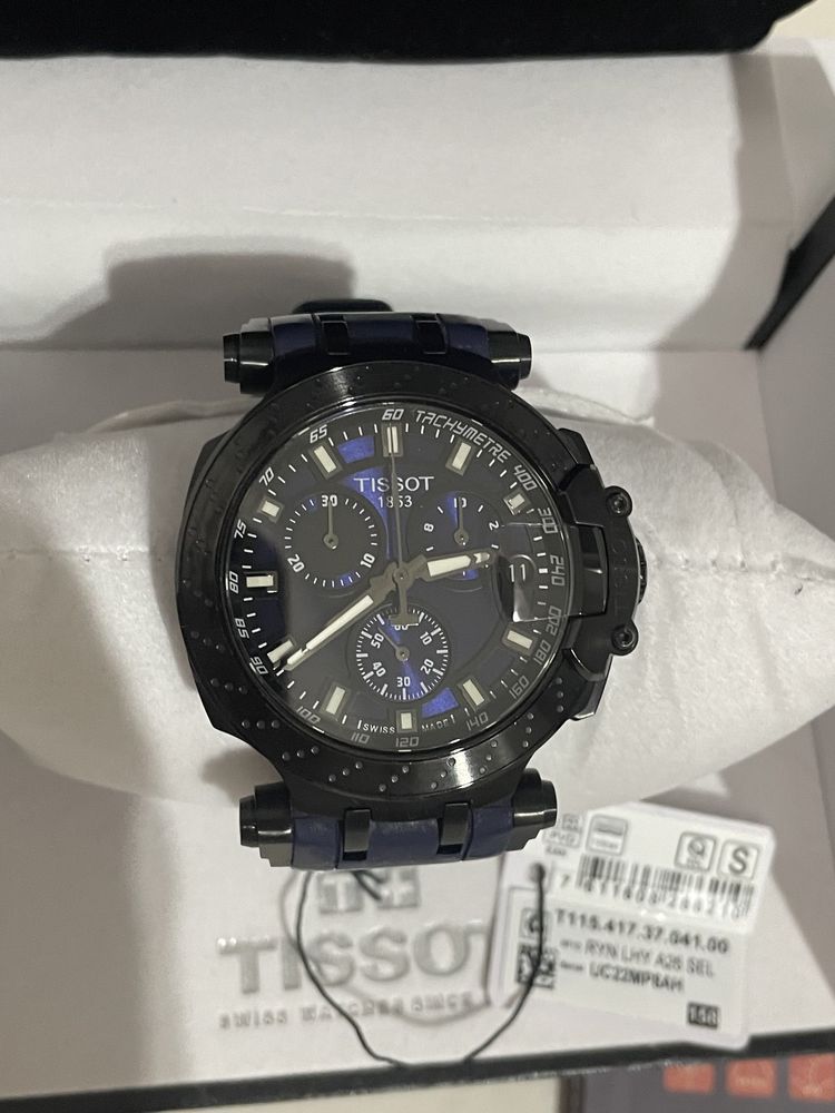 Ceas Tissot T-Race Chronograph BLUE- T115.417.37.041.00