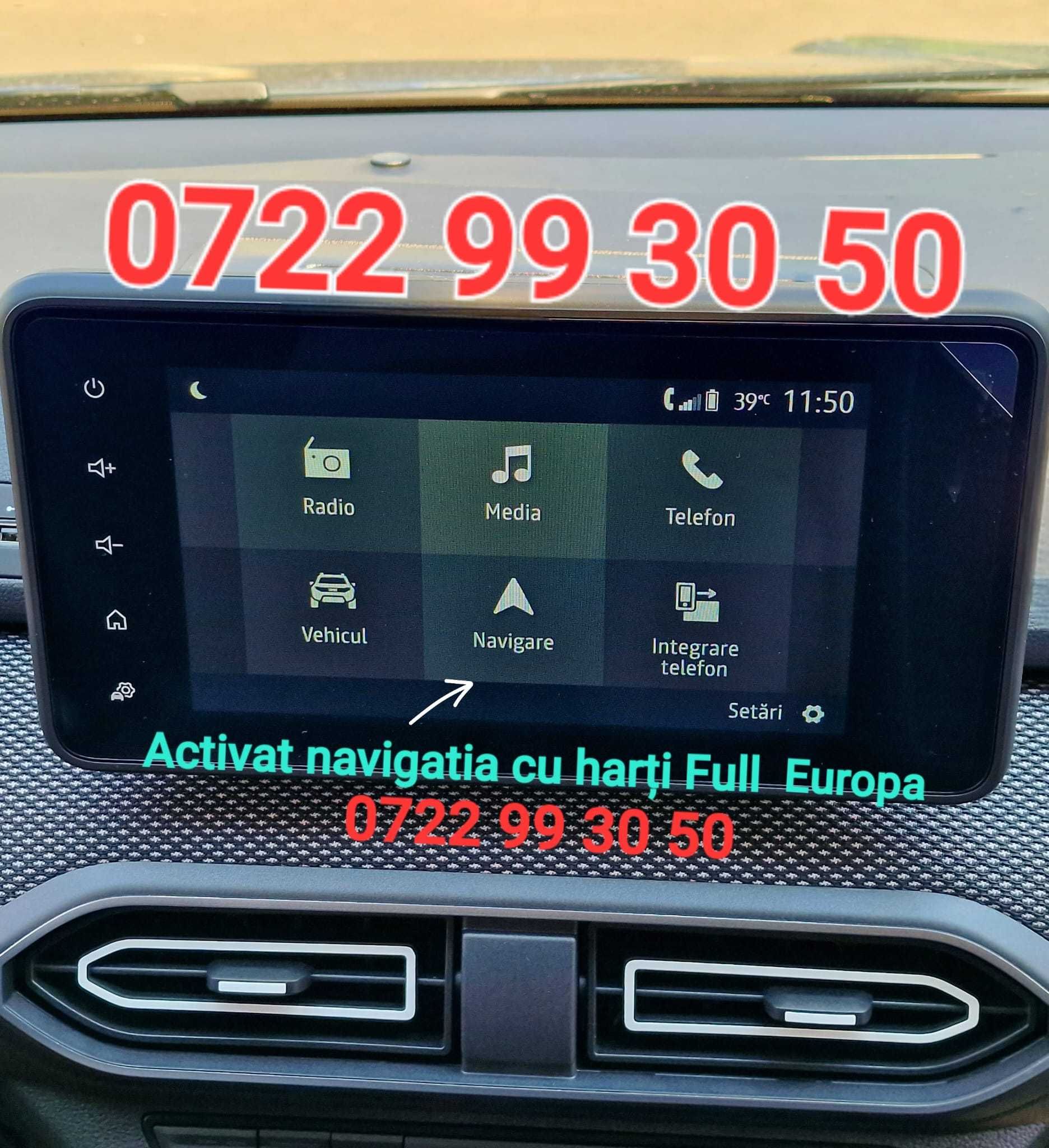 HARTA Dacia Duster Logan MediaNav Cameră Marșarier Activare Functii