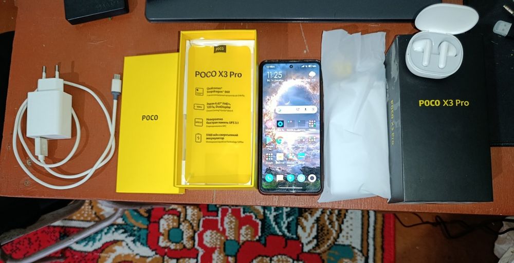 Телефон сатилади келисип беремен бонуслари менен Poco X3 Pro 128 Гб