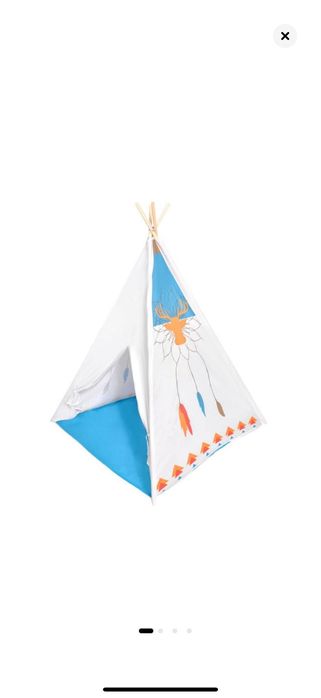 Детска палатка с дървена рамка 120х120х150см.