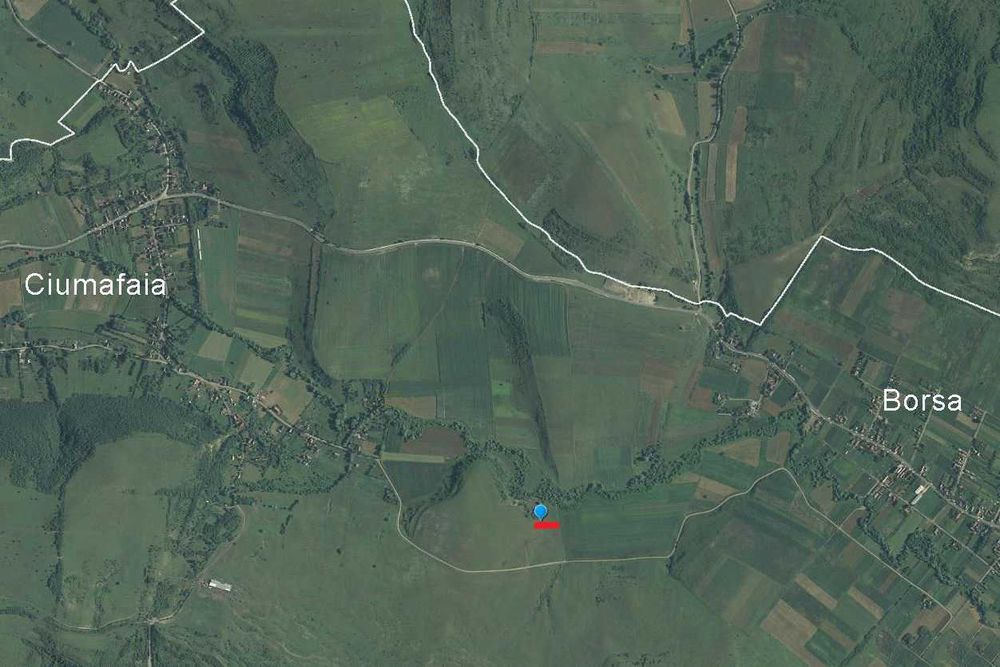 Teren extravilan ideal în satul Ciumăfaia, comuna Borșa, județul Cluj.