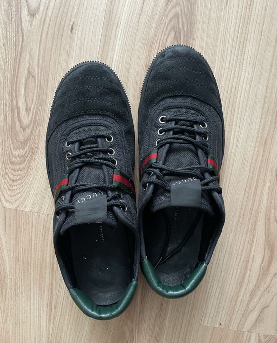 GUCCI 77 Black Canvas Sneakers/мъжки кецове/сникърси 43-8,5