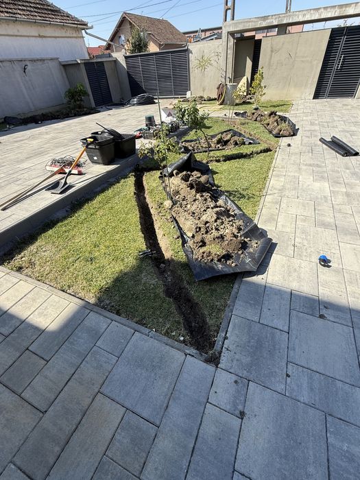 Amenajari spati verzi , rulouri de gazon , drenaje .