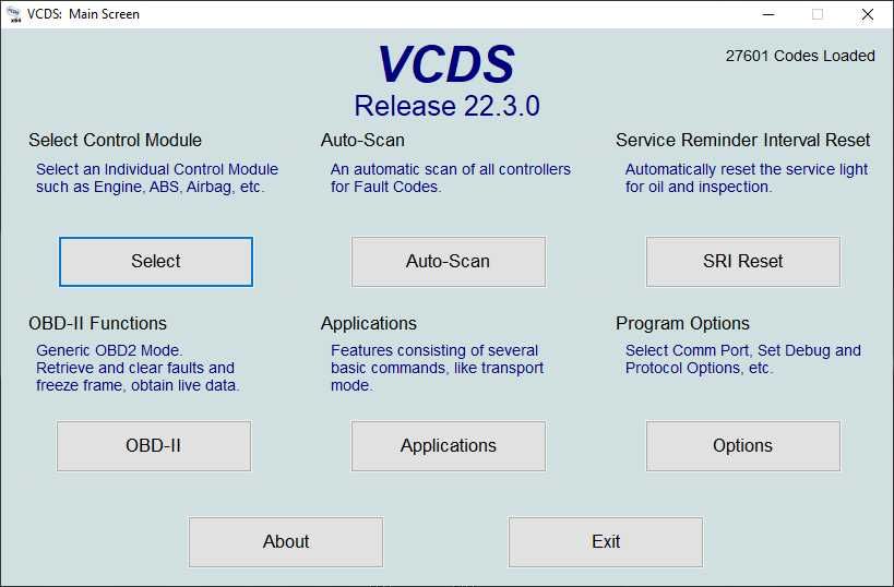 Interfata diagnoza VCDS 22.3 pentru VW, Audi, Skoda si Seat