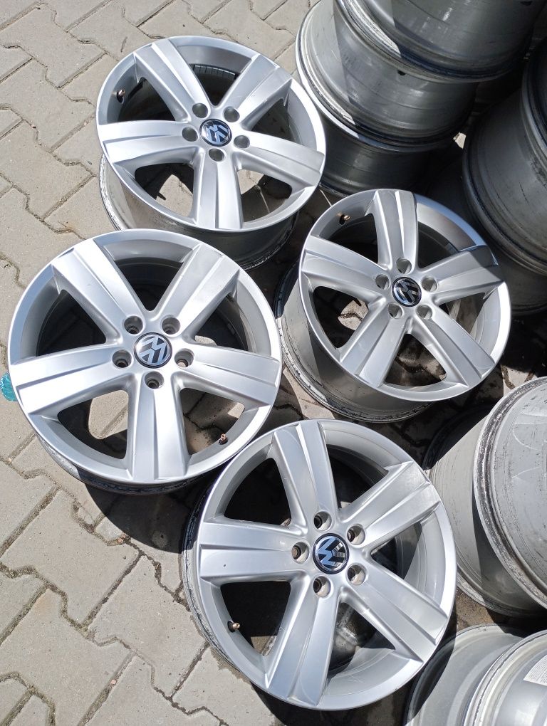 4 jante5x112 R17 originale w passat golf 5 6 7 plus Turan Sharan Caddy