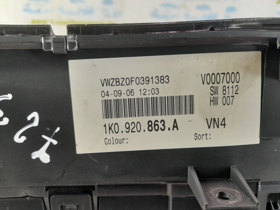 Ceasuri bord 1K0920863A Volkswagen VW Golf 5 [2003 - 2009] 1.6 fsi BS