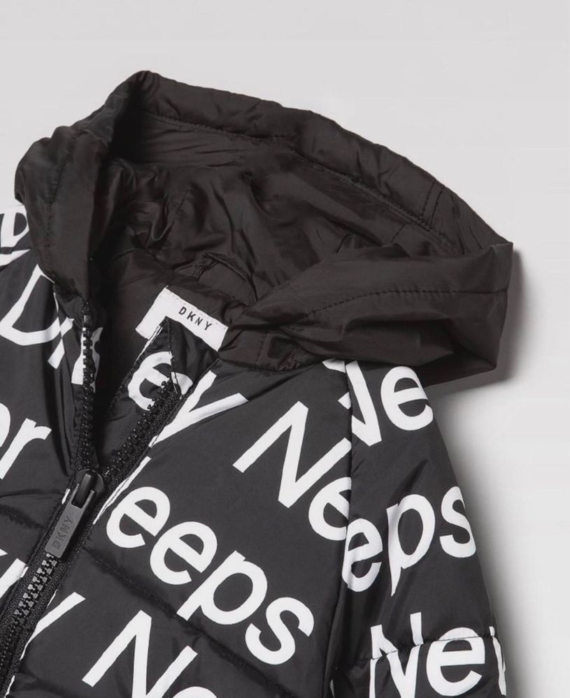 Яке DKNY унисекс черно с бели лого букви на бранда