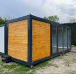 Container vitrina gri antracit si lemn de vanzare containere birou