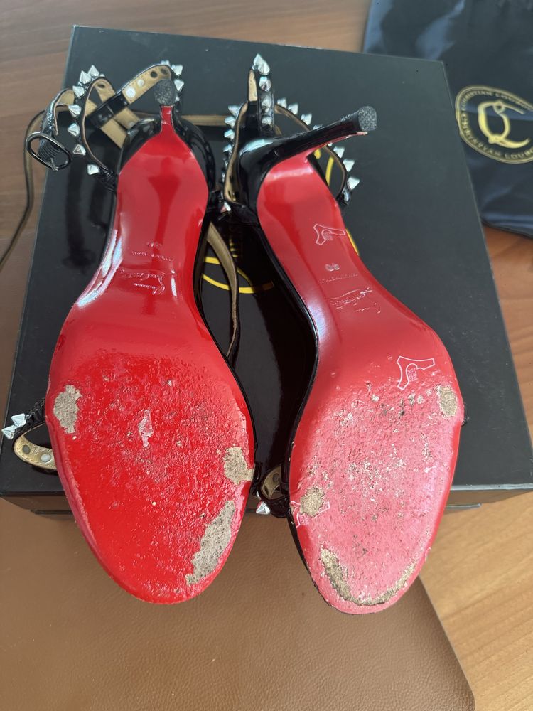 Christian Louboutin Spike 12 оригинални сандали 39