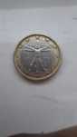 Moneda 1 euro Omul Vetruvian 2002