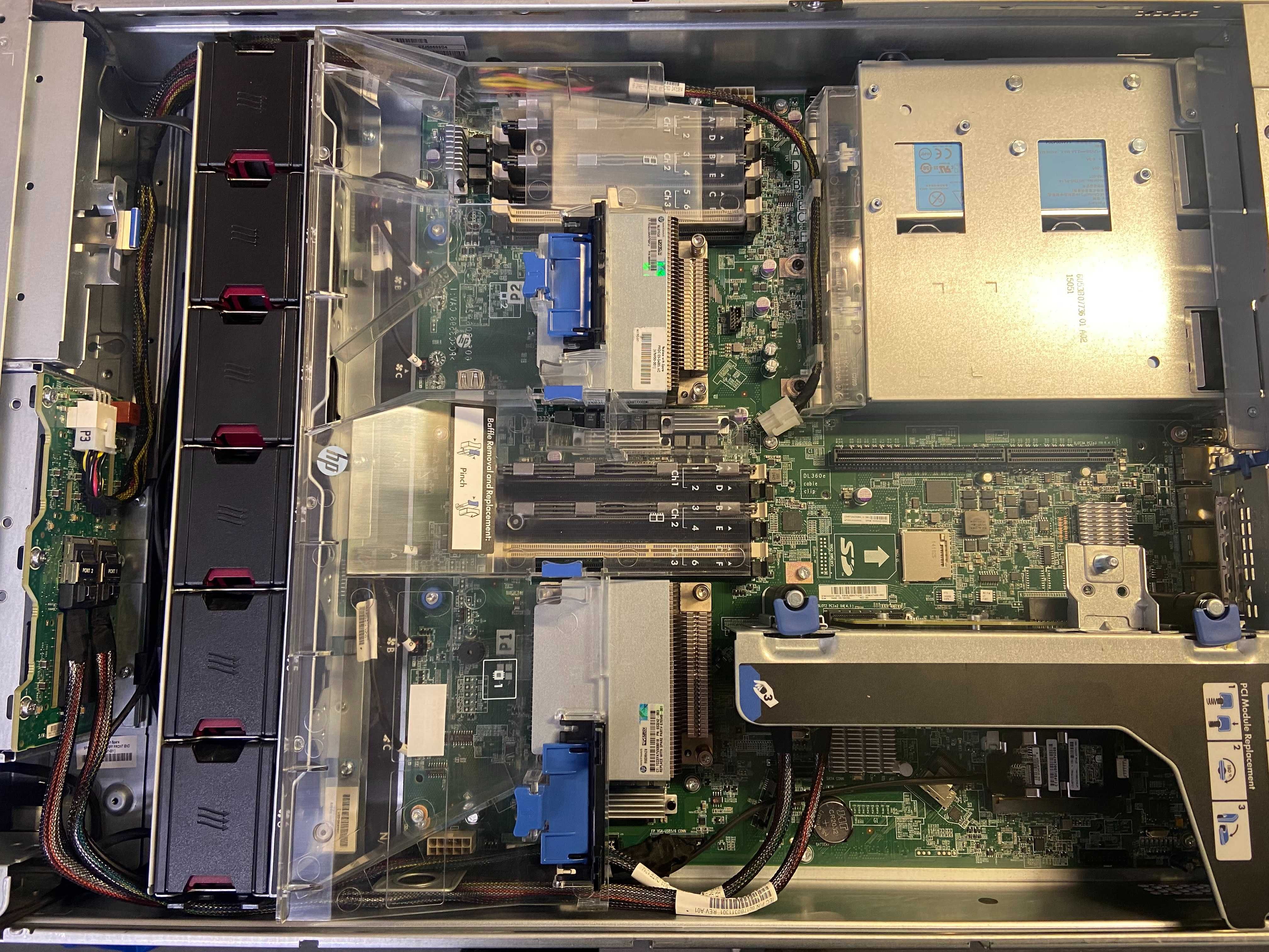 Сървър HP DL380e G8 2x Xeon E5-2450L 16 core, 32GB RAM, 2xPSU, Proxmox
