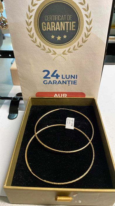 Cercei aur 14k 4.58g (Ag 17 Tomesti b 31775) Garantie 2 ani
