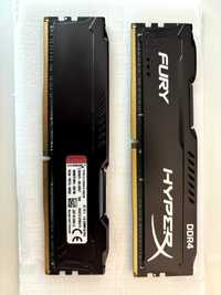 Două memorii (Kit) HyperX FURY Black 16GB, DDR4, 2133MHz, CL14, 1.2V