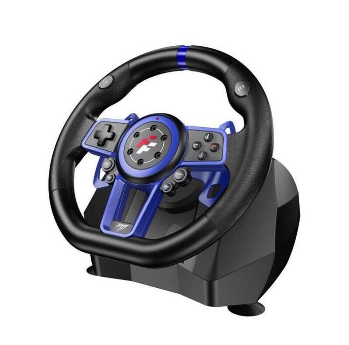 Volan gaming FlashFire Suzuka F111 negru cu albastru