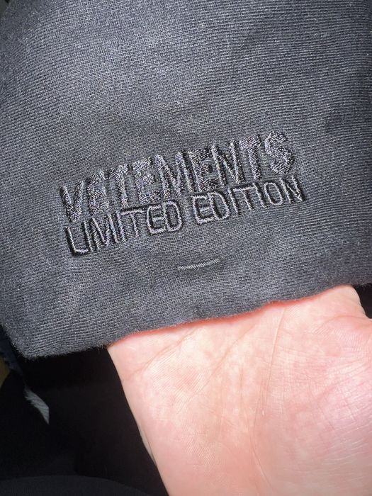 Vetements mixed letters hoodie