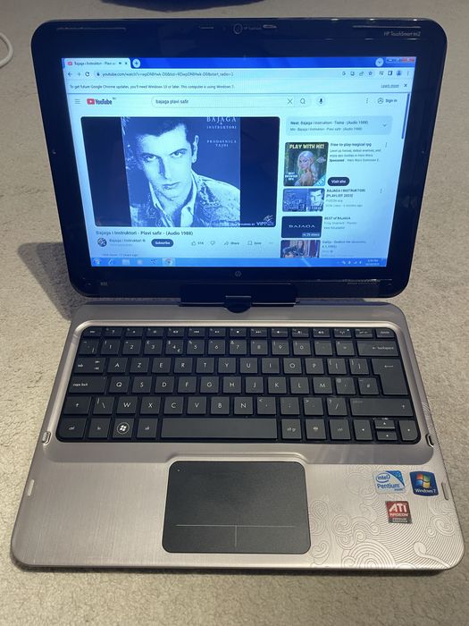Laptop HP Touchsmart TM2 ecran rotativ touch Intel U4100 4gb ram 160gb