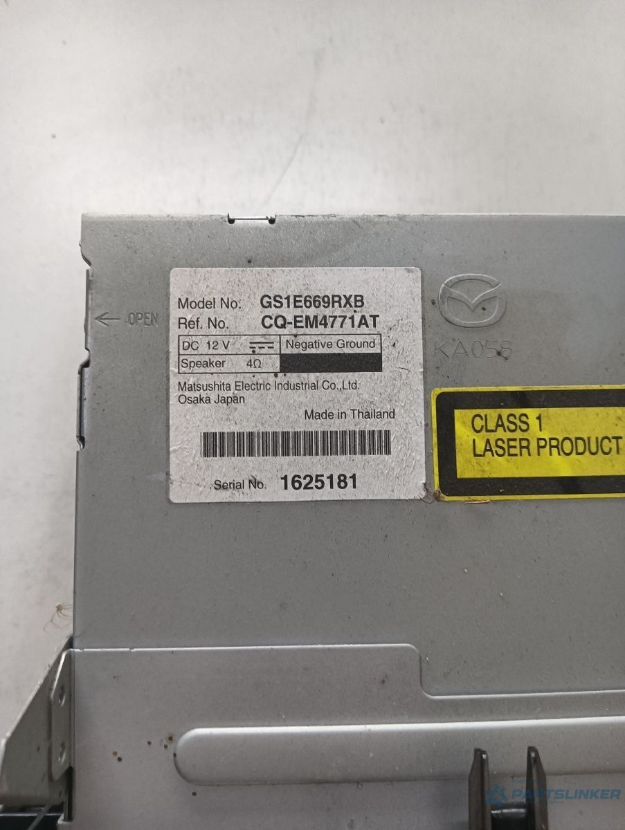 Cd player auto MAZDA 6 GH 2007 - 2013 Gs1e669rxb