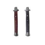 Set 2 cutite briceag Stiletto,IdeallStore®, 33 cm, Brown & Black